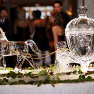 Cinderella Themed Horse & Carriage Ice Sculpture