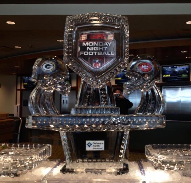 Major League Football Ice Sculpture