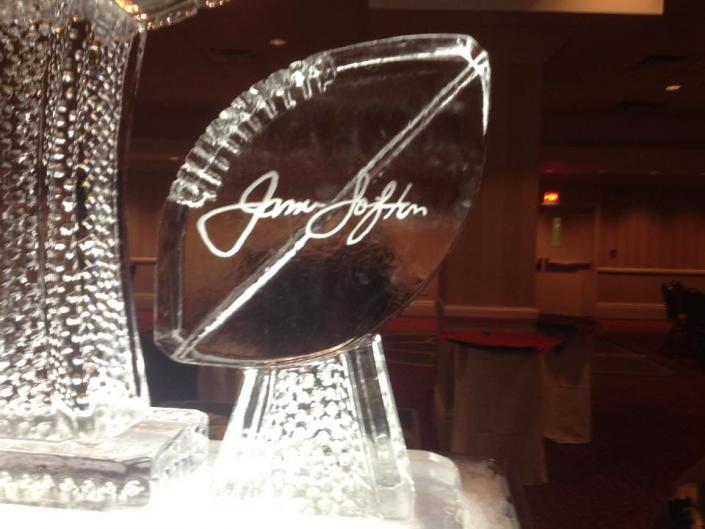 Major League Football Ice Sculpture