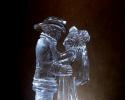 Fireman and his Bride Ice Sculpture