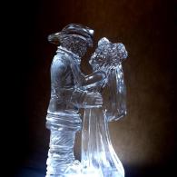 Fireman and his Bride Ice Sculpture